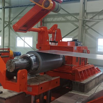 Ligne de décollage de bobine d'acier de redressement de tranchage et de recollage pour une conception économe en espace