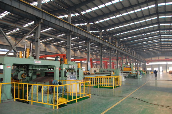 Ligne de découpe transversale automatique pour bobine d'acier laminée à chaud à 101500*13225*1100 mm