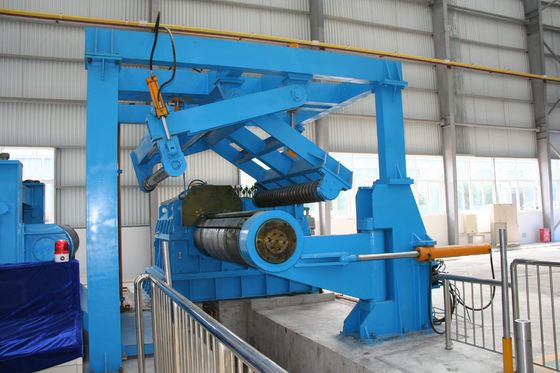 Ligne de découpe de bobine en acier de 28 T avec machine à tondre à levage de décoiling
