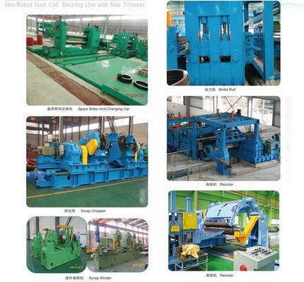 2 12 lignes de découpe Machine de découpe de bobine métallique d'acier à grande vitesse ligne de découpe longitudinale