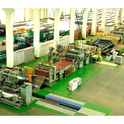 Ligne de découpe de bobine d'acier compétitive pour 28000mm*14500mm*1100mm Taille et 0-20 bandes