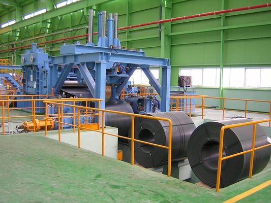 Travaux de construction à grande vitesse en acier inoxydable bobine de décoiling de levage de la ligne de cisaillement
