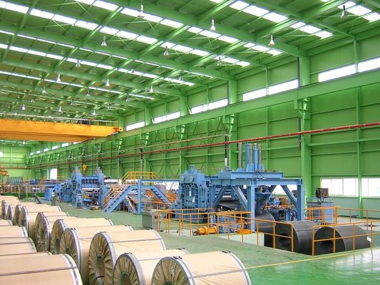 Ligne de cisaillement à haute vitesse en acier inoxydable pour les travaux de construction