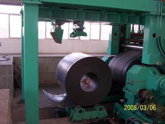 Uncoiler de 15 kg pour le travail de bobine d'acier et la découpe à la ligne de longueur Vidéo d'inspection sortante